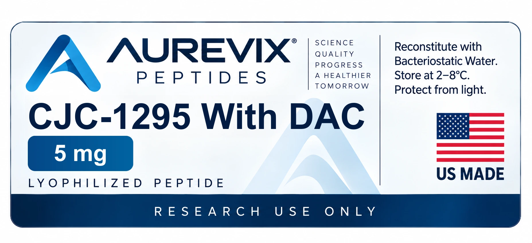 Label AUREVIX CJC-1295 With DAC 5mg