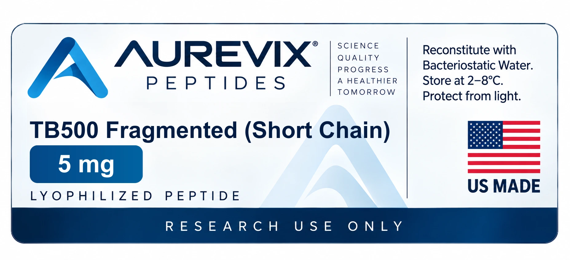 Label AUREVIX TB500 Fragmented (Short Chain) 5mg