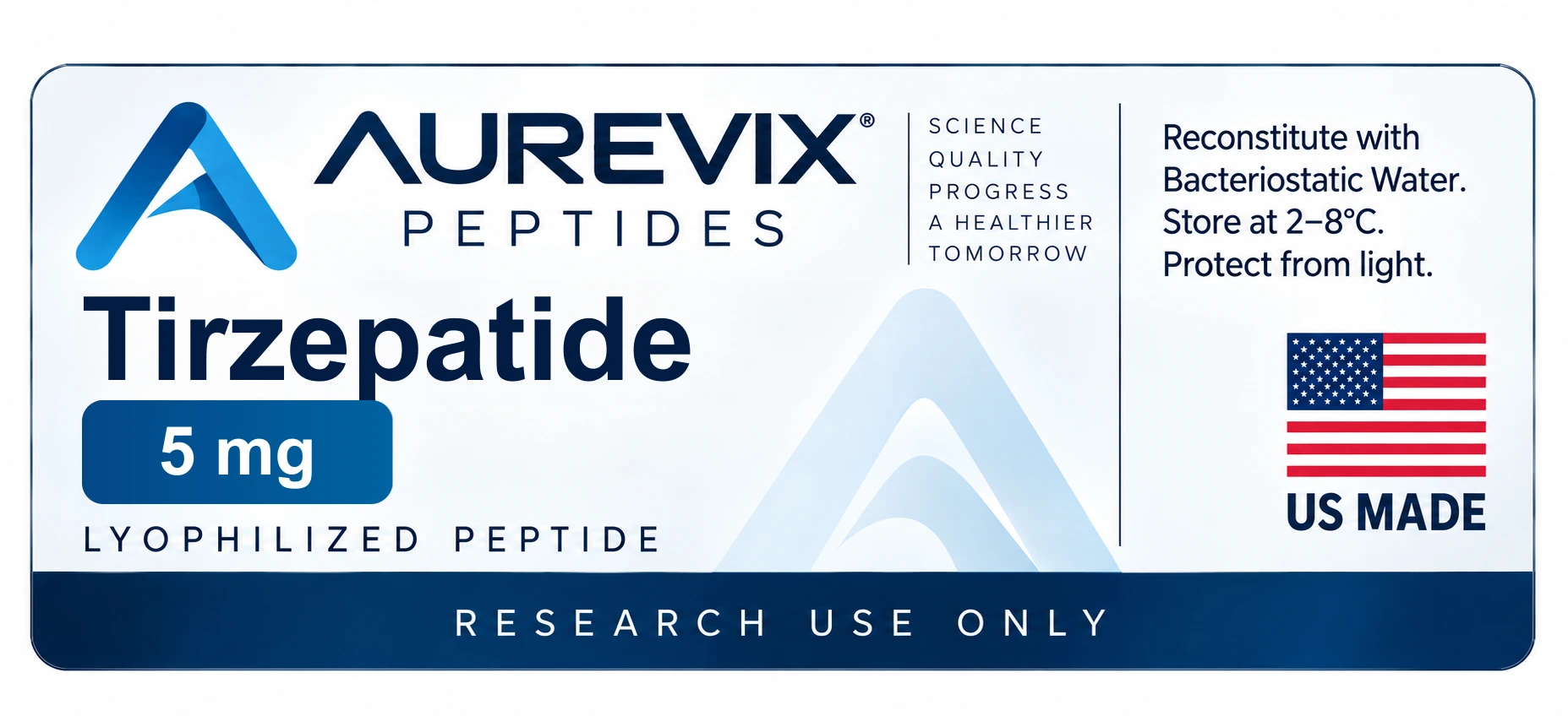 Label AUREVIX Tirzepatide 5mg