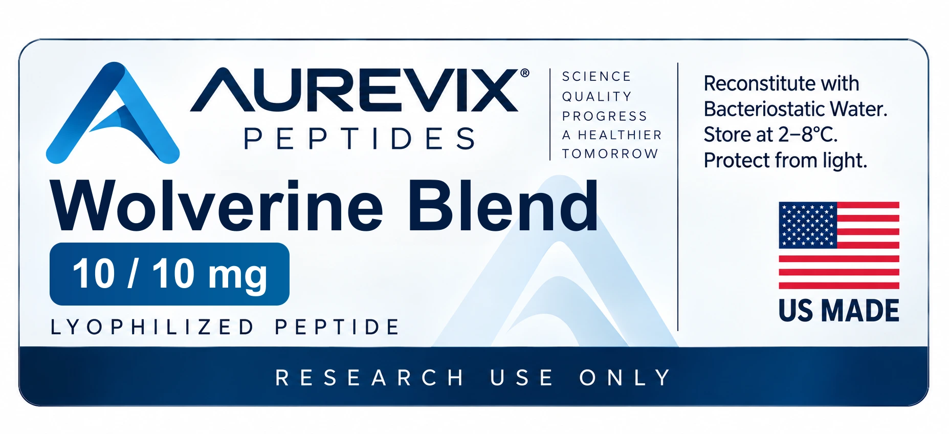 Label AUREVIX Wolverine Blend 10mg/10mg