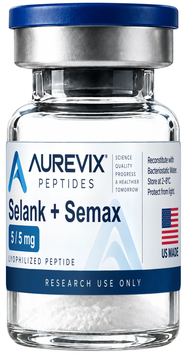 AUREVIX Selank (5 mg) + Semax (5mg) vial